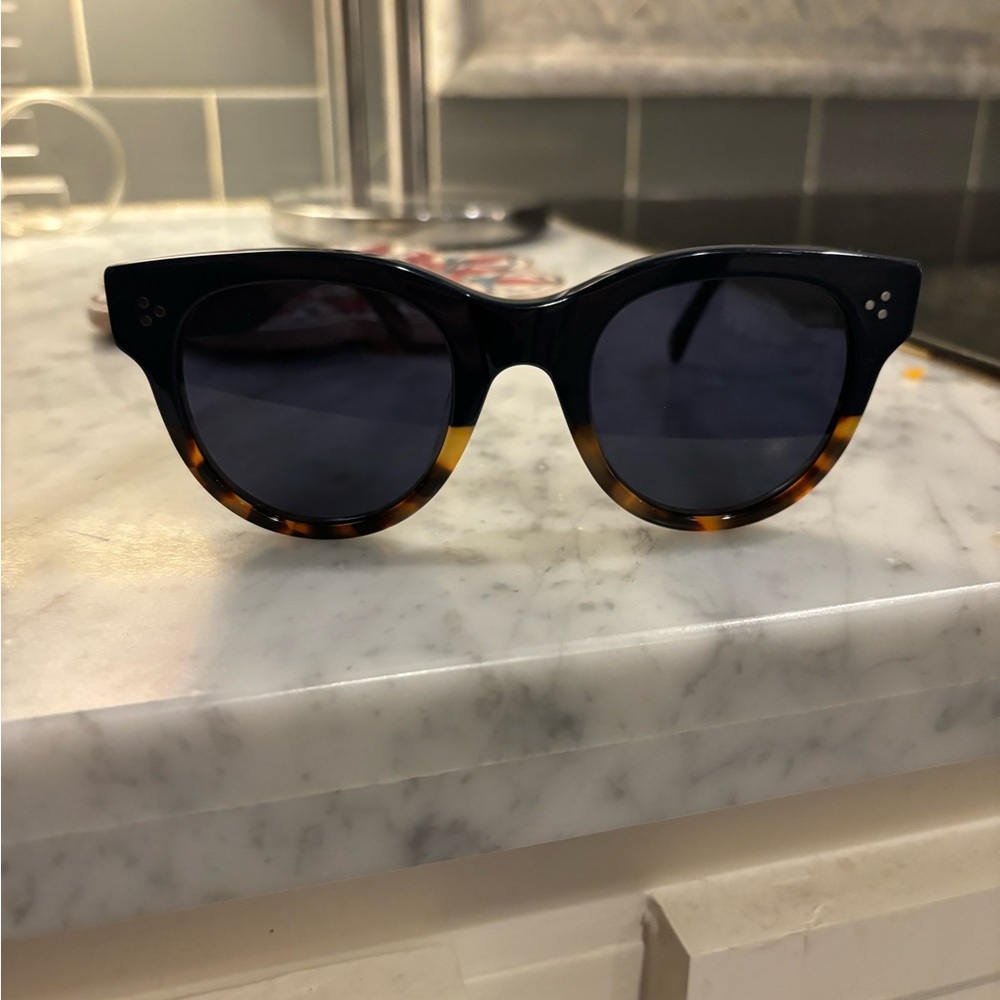 Celine Round-frame acetate sunglasses